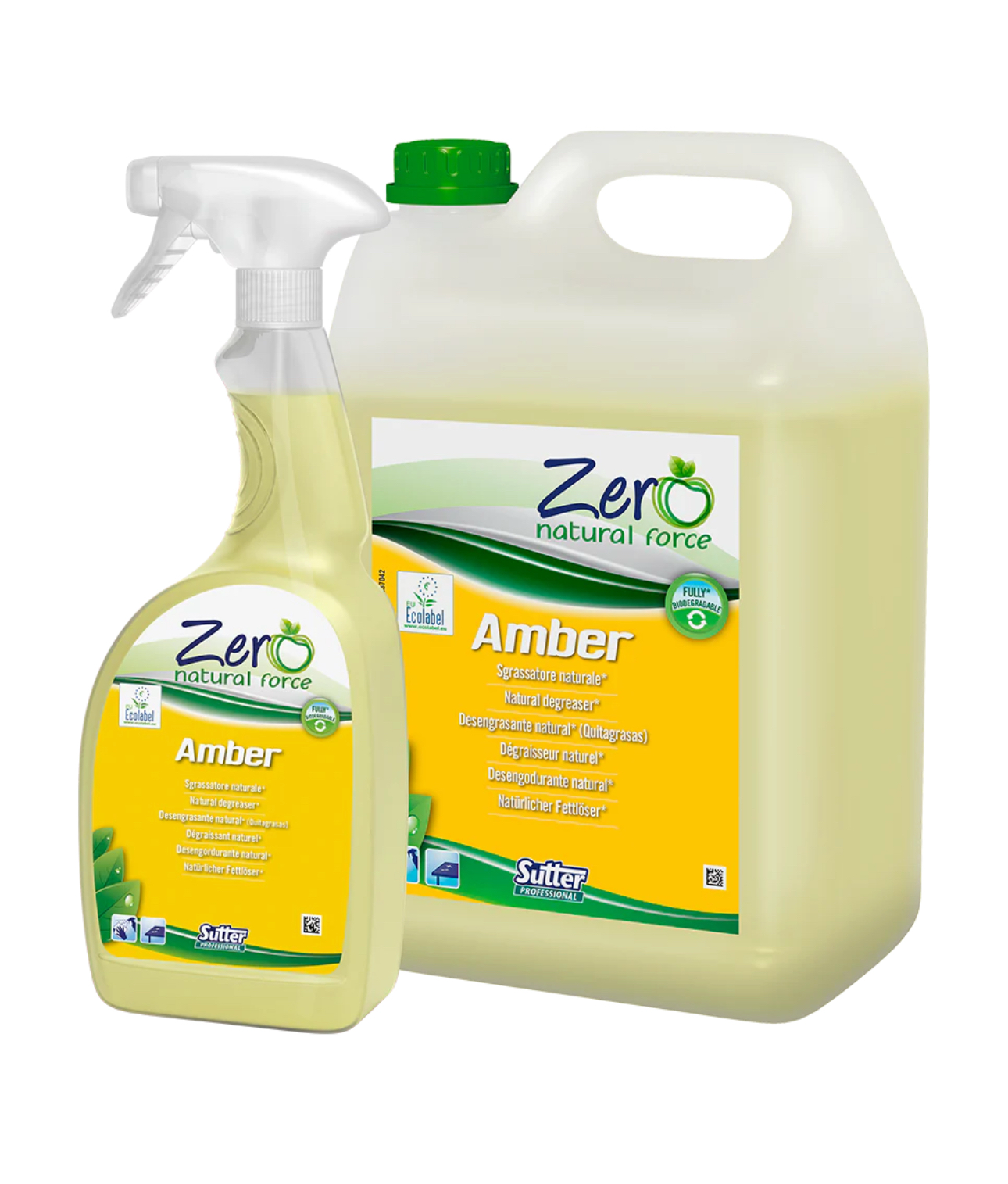 AMBER Degreaser for the daily cleaning of all surfaces - Sutter Professional